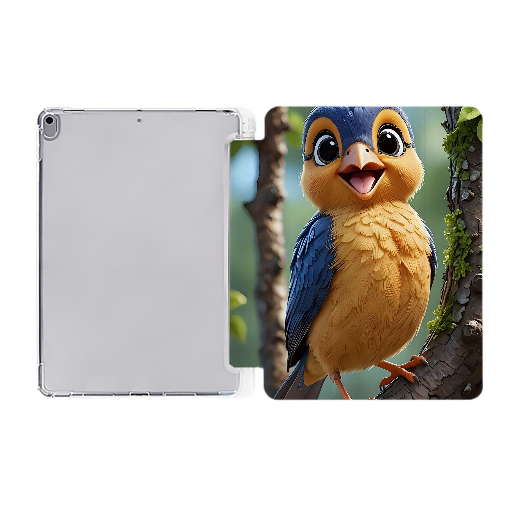 （画像用） Angry Birds アングリーバード IPad ケース ペン収納付き 三つ折りスタンド PUレザー×シリコン 対応機種9.5/10.5/10.9インチ